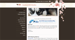 Desktop Screenshot of goodwinhillhuskies.com