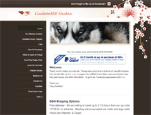 Tablet Screenshot of goodwinhillhuskies.com